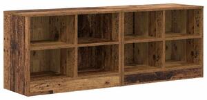 VidaXL Comodino 2 pezzi in legno riciclato 66 x 33 x 48 cm in materiale derivato dal legno