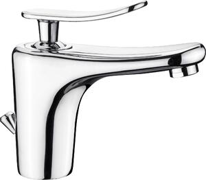 Miscelatore per lavabo – in ottone cromato – con kit di scarico – limitatore di temperatura