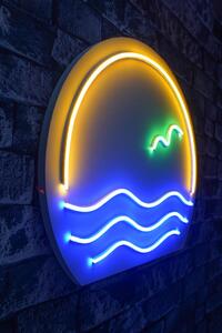 Opviq, Bahamas - Blu, Verde, Giallo, Strisce LED, Blu, Strisce al neon flessibili, 45 x 45 cm