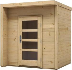 Copia della casetta da giardino in abete rosso BRATEK 203,8x201,9 H. 229 cm MDLT A scelta: Con pavimento