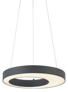 Lampada a sospensione moderna nera 50 cm con LED dimmerabile a 3 livelli - Organici