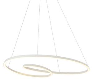 Lampada a sospensione scandinava beige 110 cm con LED dimmerabile a 3 livelli - Circuit