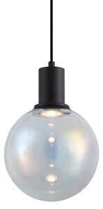 Lampada a sospensione di design nera con vetro arcobaleno 20cm - Mallon