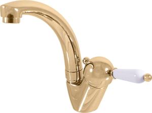LABE - Miscelatore per lavabo senza scarico, Oro - lucido L506.0/2Z, RAV Slezák