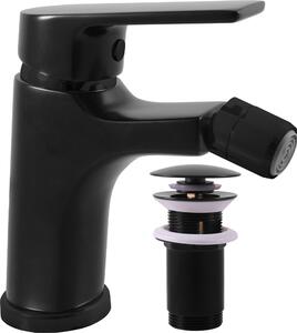 COLORADO - Miscelatore per bidet a parete con scarico, nero - opaco CO145.0KCMAT, RAV Slezák