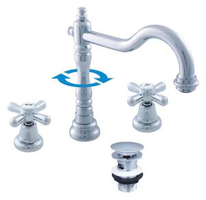 Miscelatore per lavabo con bocca click-clack MORAVA RETRO, Colore: oro, Dimensione: 1/2'' (MK132.5Z)