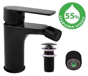Slezák-RAV Rubinetto per bidet VLTAVA ECO nero opaco, Colore: nero opaco, Finitura della superficie: nero opaco, Dimensione: 1/2''