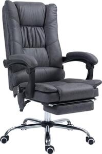 Sedia da ufficio con funzione massaggio e riscaldamento, inclinabile a 135°, regolabile in altezza, fino a 120 kg, ergonomica
