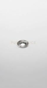 Floor round segnapasso d.11cm attacco gu10 ip67 cromo in acciao e a