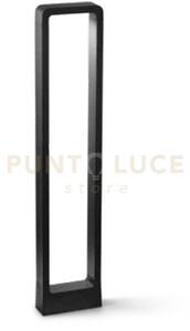Nature paletto da esterno 4000k 698lm 12w ip65 nero h.80cm