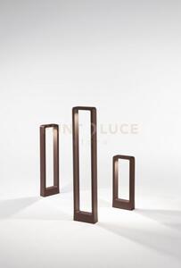 Nature paletto da sterno led 4000k 698lm 12w ip65 corten h.40cm