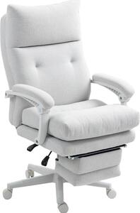 Sedia da ufficio Sedia da scrivania ergonomica con supporto lombare, schienale alto, poggiapiedi, sedia girevole regolabile in altezza