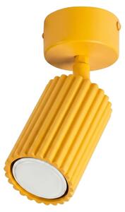 Plafoniera KARBON 1 giallo 1xGU10 10W alluminio 18x7x7cm Sollux Lighting