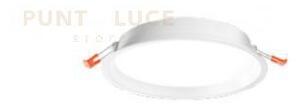 Lost faretto led da incasso 3000k 2340lm 36w ip20 bianco 22,2cm