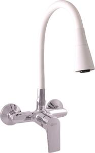 RAV Slezák COLORADO Miscelatore per lavabo, a parete Colore: bianco/cromo, Attacco: 100 mm