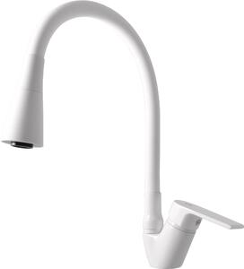 COLORADO - Miscelatore per lavello con maniglia flessibile, bianco - lucido CO106.0/13B, RAV Slezák