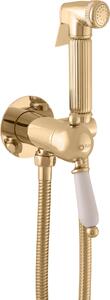LABE - Miscelatore per bidet a parete con installazione ad incasso, Oro - lucido L543/1Z, RAV Slezák