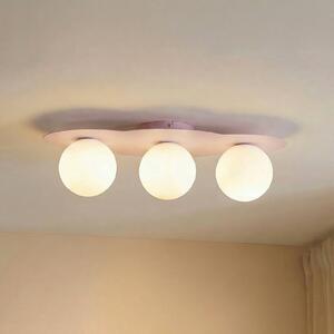 Plafoniera Cloud TK Lighting, dimmerabile, Violetto / Fucsia / Rosa, Cameretta, Vetro, Giovanile, Plafoniera