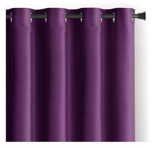Tenda parzialmente oscurante viola in velluto 140x270 cm Eyelets – Restilo