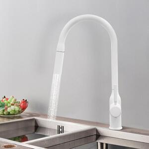Rubinetto da cucina con soffione estraibile, girevole a 360°