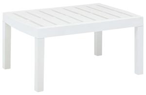 Tavolo da Giardino Bianco 78x55x38 cm in Plastica
