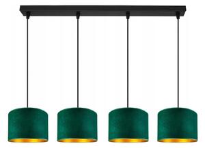 Lampada da soffitto verde lampada velour vintage moderna E27 lampada di design a 4 luci N230-H4-G