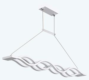 Doporro Lampadario a Sospensione 60W, 106 cm, Metallo Base, Lunghezza Filo 150 cm, Altezza regolabile, Lampada da Soffitto a Sospensione per Camera da Letto e Soggiorno, Bianco, Alivetta