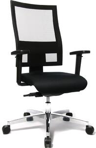 Sedia girevole da palestra, sedia da scrivania, sedia da ufficio Topstar Sitness 60 nera