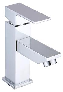 Miscelatore monocomando per lavabo, finitura argento