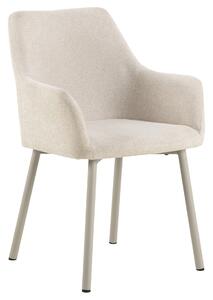 VERA Beige (tessuto Apia 453) / telaio beige-grigio (Cashmere) - MODERNA SEDIA IMBOTTITA CINIGLIA PER SOGGIORNO/SALA DA PRANZO