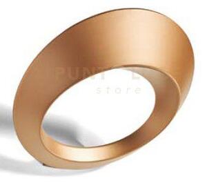 Olo applique a parete rame spazzolato a led 3000k 3300lm 33w in al