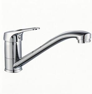 Rubinetto da cucina, miscelatore monocomando girevole a 360°, con cartuccia in Vetroceramica e tubo flessibile da 60 cm