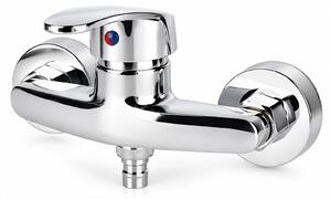 Rubinetto per doccia, rubinetto per bagno, miscelatore monocomando, corpo in ottone cromato