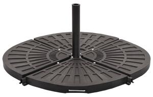 Piastra per Parasole a Ventaglio Nera 20 kg