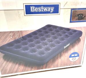 Materasso gonfiabile Bestway per 2 persone 191x137x22 cm in PVC blu scuro Materassi in schiuma