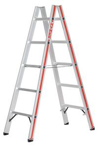 Scala a pioli Hymer, accessibile da entrambi i lati, 2x7 pioli, altezza verticale 2,00 m, altezza massima 3,36 m, peso 7,8 kg