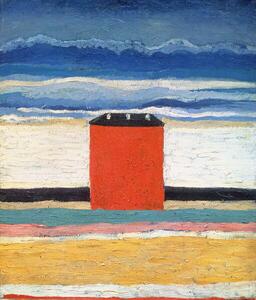 Malevich, Kazimir Severinovich - Riproduzione Red House, (35 x 40 cm)