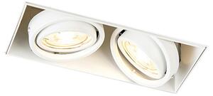 Faretto da incasso smart bianco senza bordi incl. 2 WiFi GU10 - Oneon 2
