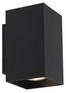 Lampada da parete moderna nera con 2 WiFi GU10 - Sandy