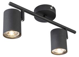 Faretto Smart Nero Regolabile Incl. 2 WiFi GU10 - Jeana