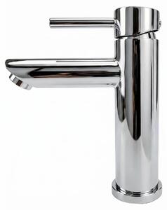 Miscelatore per lavabo in acciaio inossidabile, cromato, per bagno