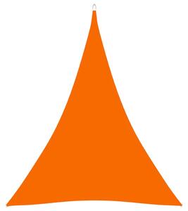 Parasole a Vela in Tessuto Oxford Triangolare 5x7x7m Arancione
