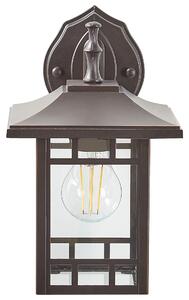 BELIANI Lampada da parete per esterni in ferro nero vetro 28 cm Design esterno retrò