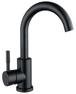 Rubinetto per lavabo, modello alto - Acciaio inossidabile nero opaco