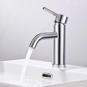 Miscelatore monocomando per lavabo | acciaio inossidabile, acqua calda e fredda