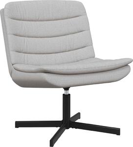 VidaXL Sedia girevole grigio nuvola 63 x 75 x 76 cm tessuto