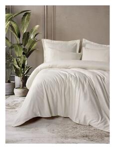 Set copripiumino e federa beige in cotone renforcé per letto matrimoniale ed esteso 240x220 cm Checkered – Mila Home Luxury
