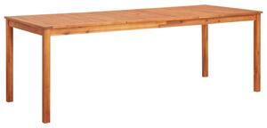 Tavolo da Giardino 215x90x74 cm in Legno Massello di Acacia
