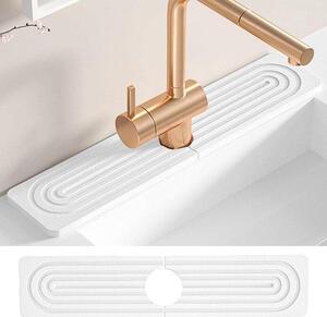 Rubinetto da cucina con finitura color crema, ideale per cucina e bagno