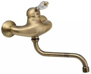 Sapho Kirké - Miscelatore per lavabo, leva in cristallo, bronzo KI15KB
